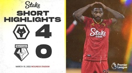 Premier League: Wolves 4 - 0 Watford (2021-2022)