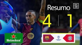 Liga Campeões: Barcelona 4 - 1 Bayern München (2024-2025)