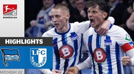 2. Bundesliga: Hertha Berlin 3 - 2 1. FC Magdeburg (2023-2024)