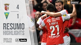 Liga Portugal Bwin: Sp. Braga 4 - 1 Estoril (2022-2023)
