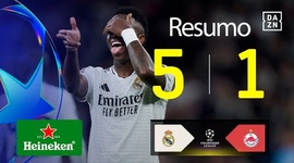 Liga Campeões: Real Madrid 5 - 1 RB Salzburg (2024-2025)