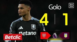 Premier League: Arsenal vs Aston Villa, Golo 4-1 Watkins (2025-2026)