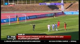 Jogos Amigáveis Seleções: Portugal U-21 6-1 Polónia U-21 (2013)
