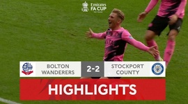 FA Cup: Bolton 2 - 2 Stockport County (2021-2022)