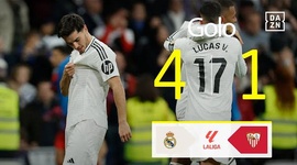 La Liga: Real Madrid vs Sevilla, Golo 4-1 Brahim Díaz (2024-2025)