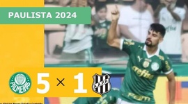 Campeonato Paulista: Palmeiras 5 - 1 Ponte Preta (2024)