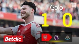 Premier League: Arsenal vs Newcastle, Golo 1-0 Rice (2024-2025)