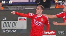 Liga Portugal Betclic: Benfica vs Gil Vicente, Golo 2-1 Akturkoglu (2024-2025)