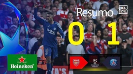 Liga Campeões: Arsenal 0 - 1 PSG (2024-2025)