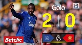 Premier League: Everton vs Man Utd, Golo 2-0 Doucouré (2024-2025)