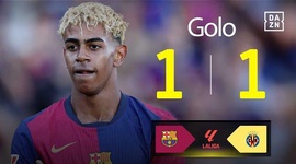 La Liga: Barcelona vs Villarreal, Golo 1-1 Lamine Yamal (2024-2025)