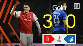 Liga Europa: Sp. Braga vs 1899 Hoffenheim, Golo 3-0 Vitor Carvalho (2024-2025)