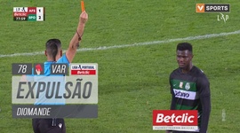 Liga Portugal Betclic: AVS SAD vs Sporting, Expulsão Diomande (VAR), 79' (2024-2025)