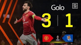 Liga Europa: Man Utd vs Real Sociedad, Golo 3-1 Bruno Fernandes (2024-2025)