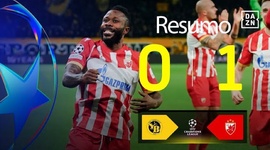 Liga Campeões: Young Boys 0 - 1 Crvena Zvezda (2024-2025)