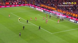 Super Ligi: Galatasaray vs Besiktas, Golo 0-1 T. Abraham (2025-2026)
