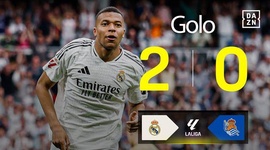 La Liga: Real Madrid vs Real Sociedad, Golo 2-0 Mbappé (2024-2025)