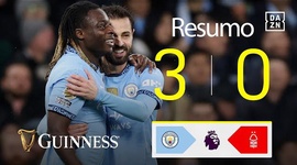 Premier League: Man City 3 - 0 Nottingham Forest (2024-2025)